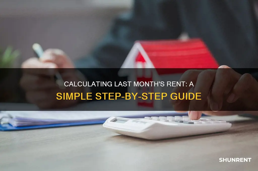 how do you calculate rent paid in previous month