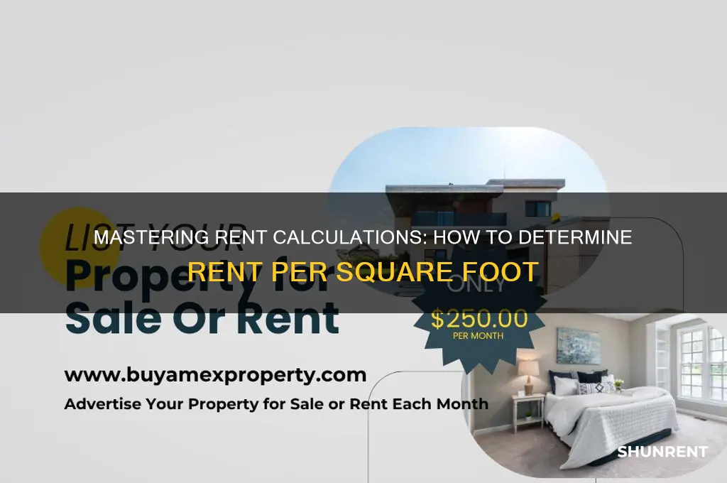 how do you calculate rent per sf