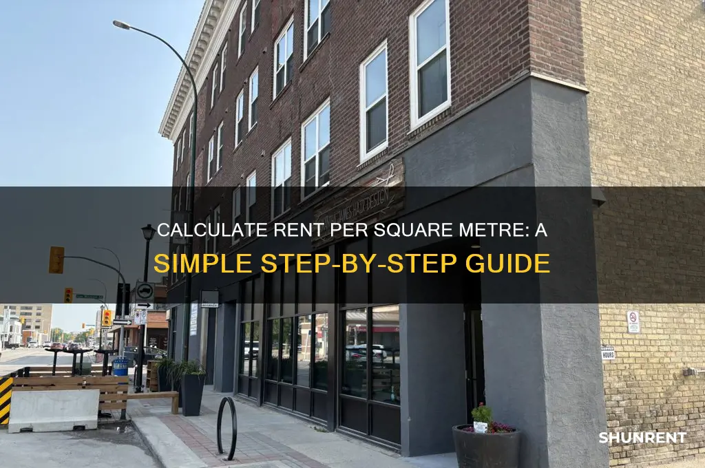 how do you calculate rent per square metre