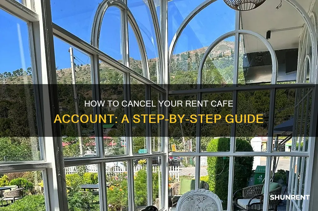 how do you cancel a rent cafe account