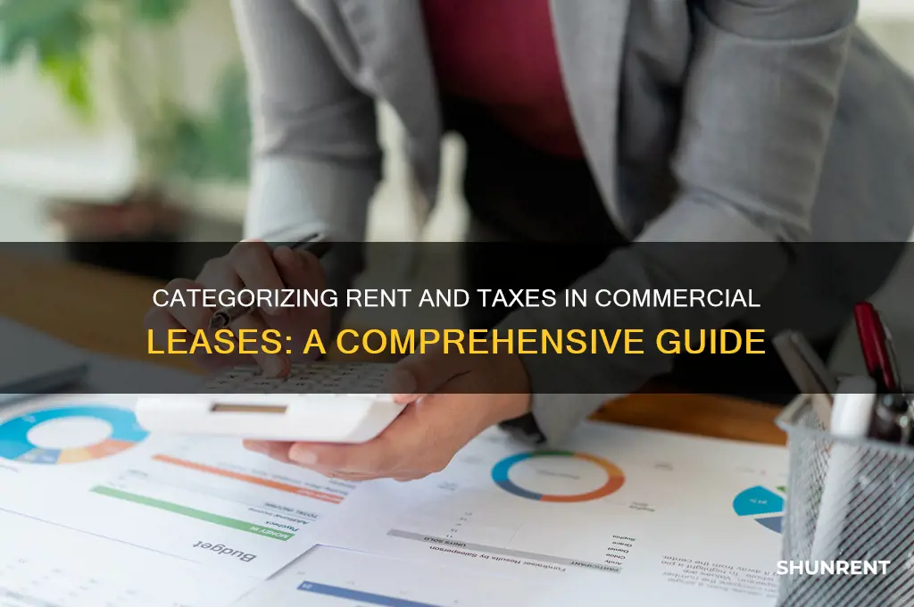 how do you categorize rent and taxes for commercial lease
