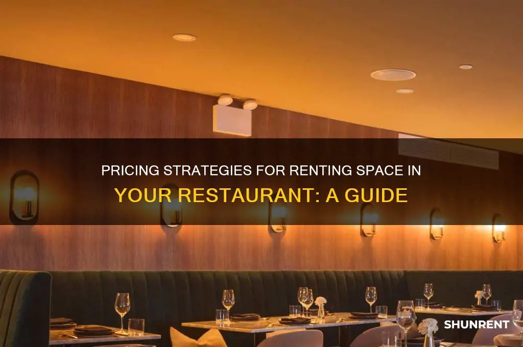 how do you charge for rent space in restaurant