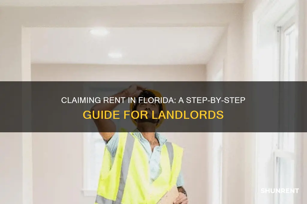 how do you claim rent in florida