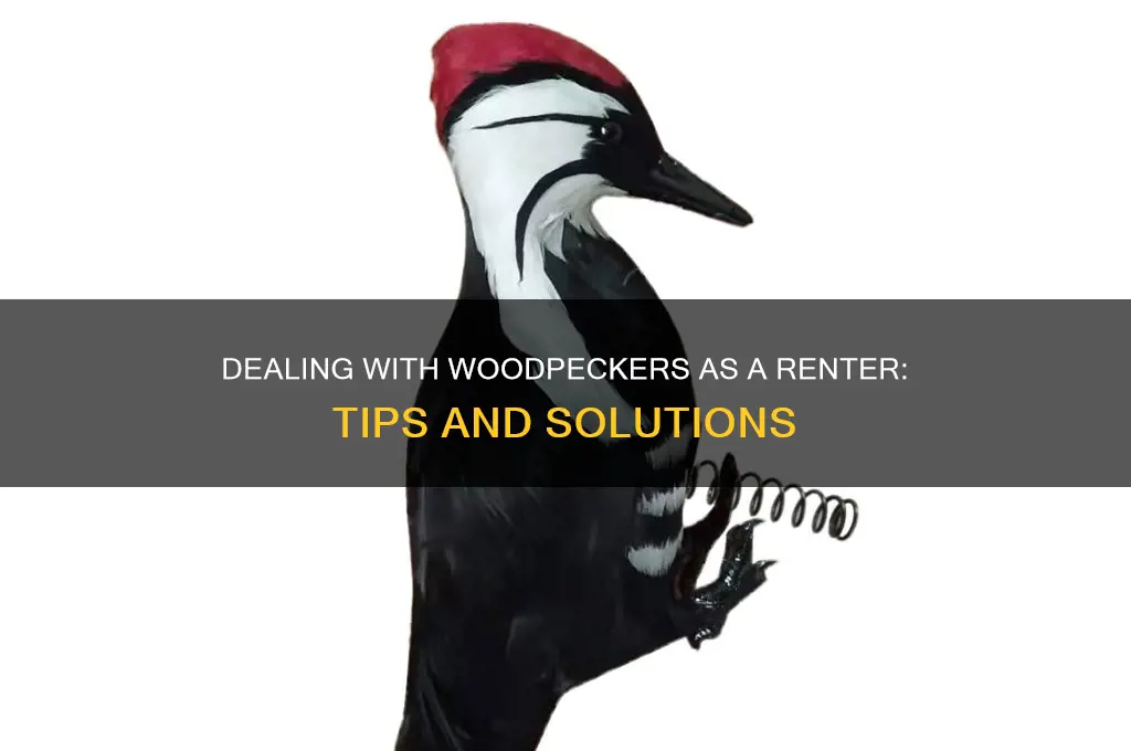 how do you deal with a woodpecker as a renter