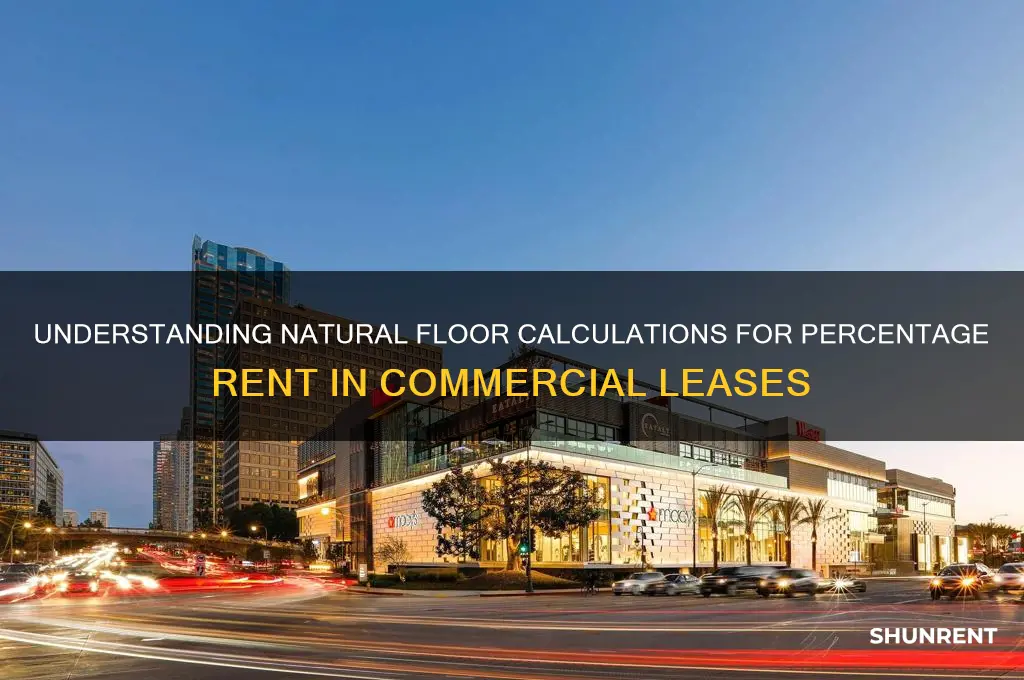 how do you determine the natural floor for percentage rent
