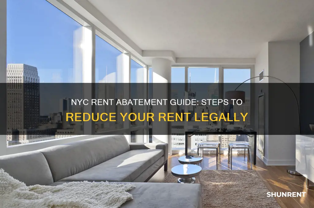 how do you do a rent abatement in nyc