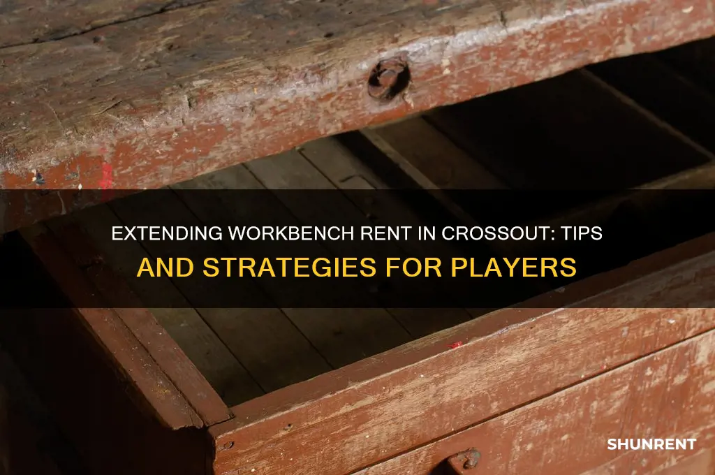 how do you extend workbench rent in crossout