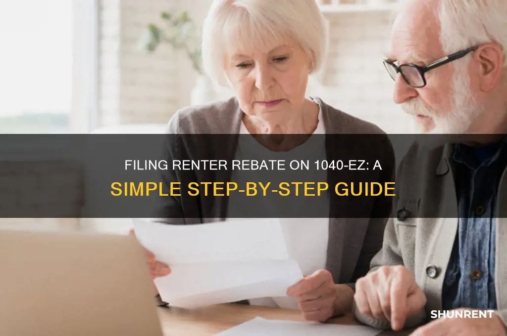 how do you file renter rebate from a 1040 ez