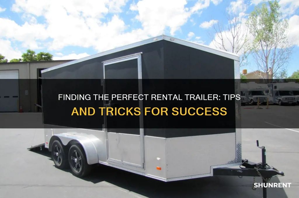 how do you find a trailer to rent