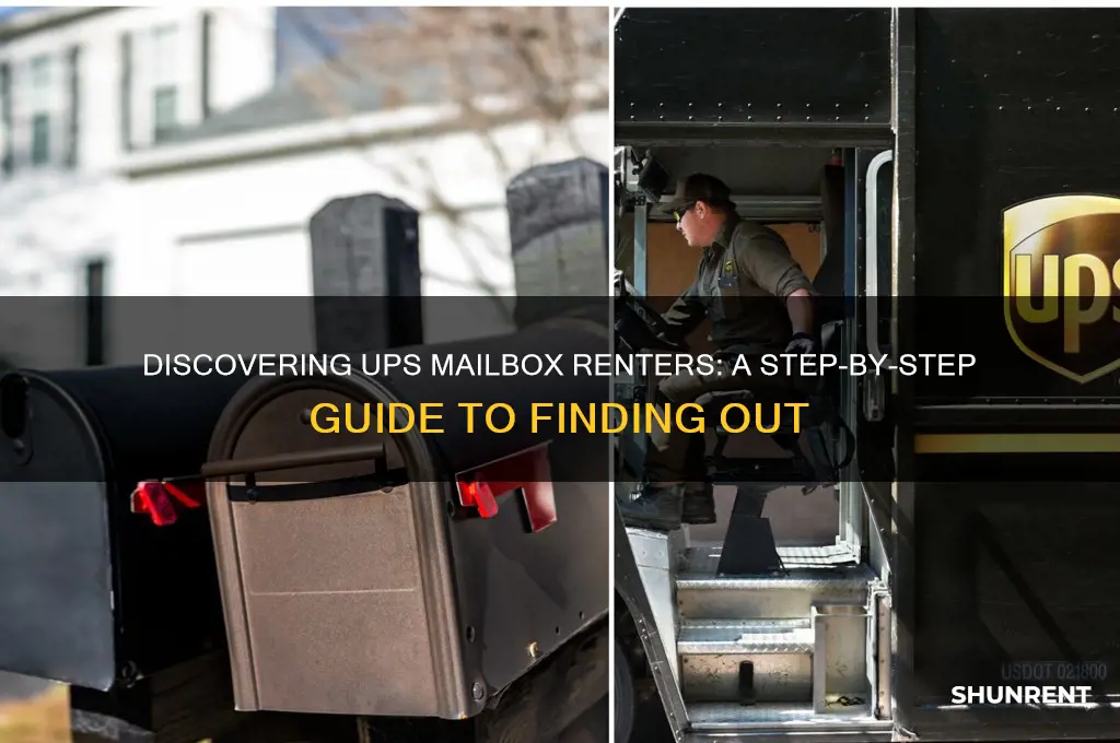 how do you find out who rents ups mail box