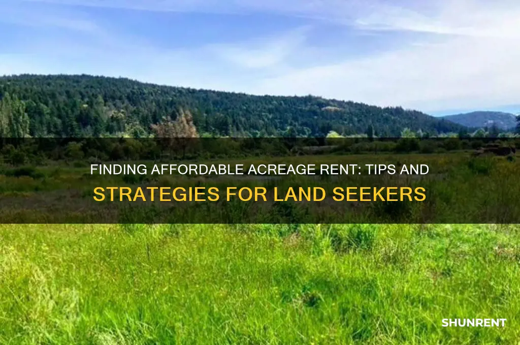 how do you find rent for acres