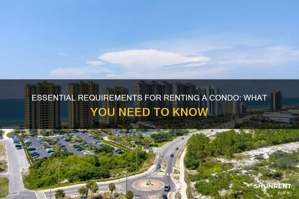 how do you have to be to rent a condo