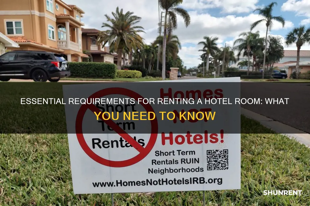 how do you have to be to rent a hotel