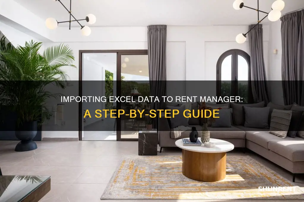 how do you import from excel to rent manager