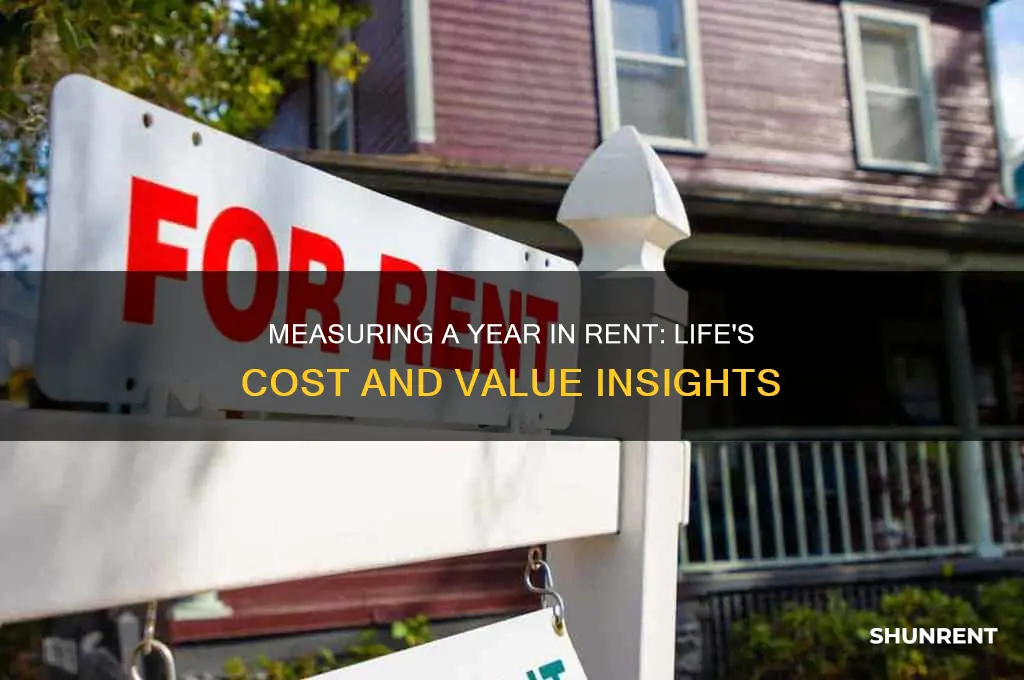 how do you measure a year in the life rent