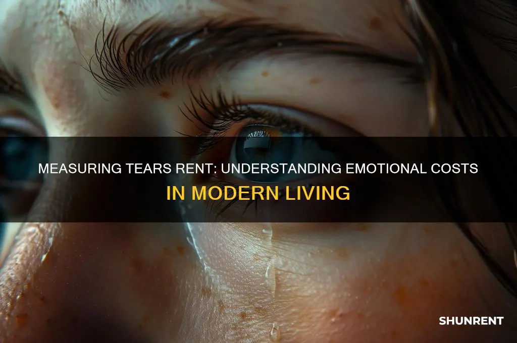 how do you measure so many tears rent