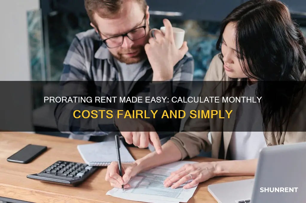 how do you prorate rent for the month