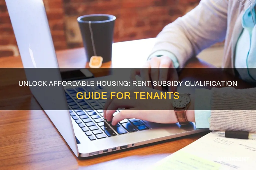 how do you qualify for a rent subsidy