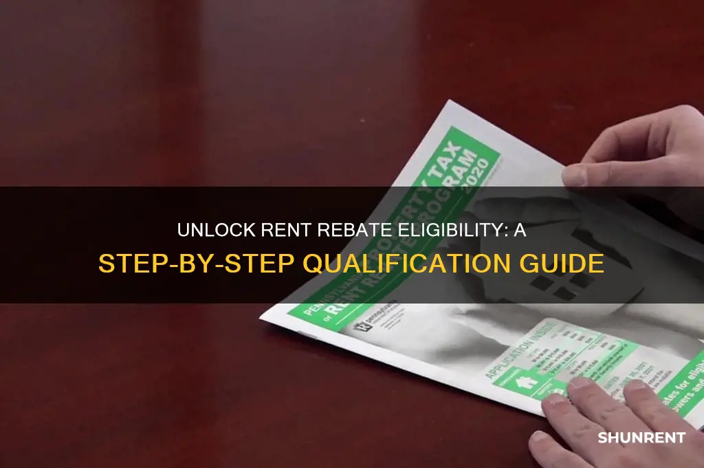 how do you qualify for rent rebate