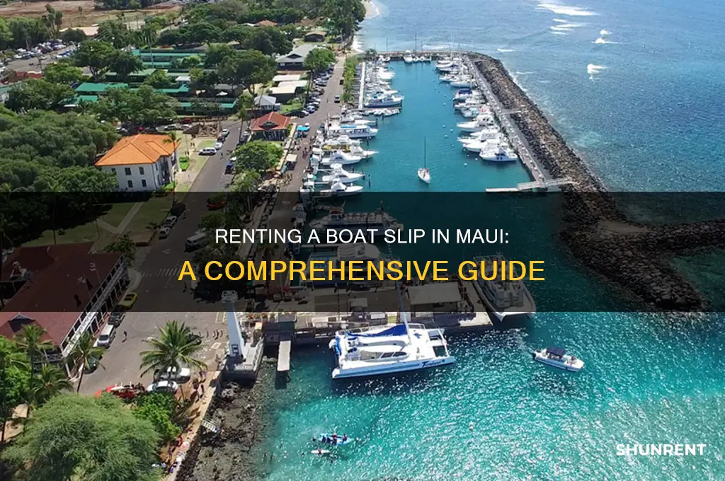 how do you rent a boat slip in maui