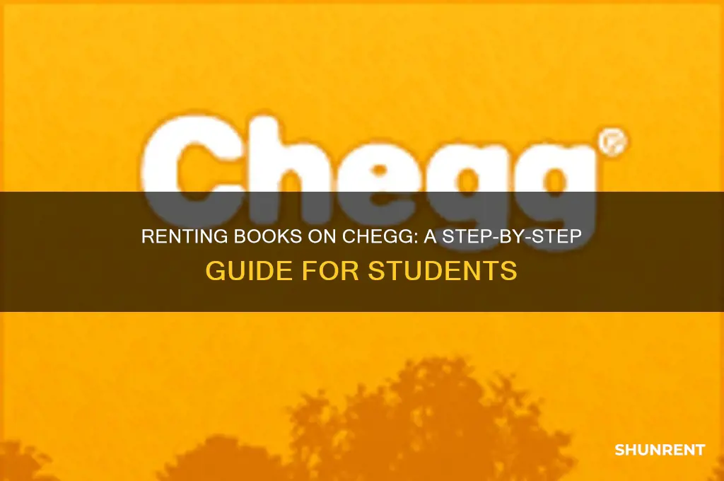how do you rent a book on chegg