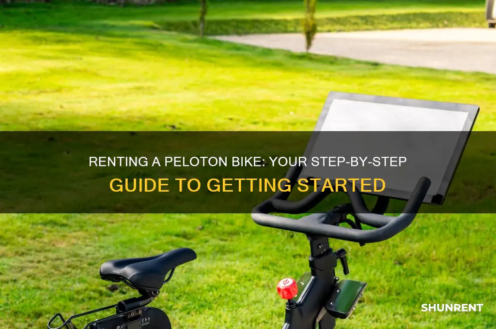 how do you rent a peloton bike