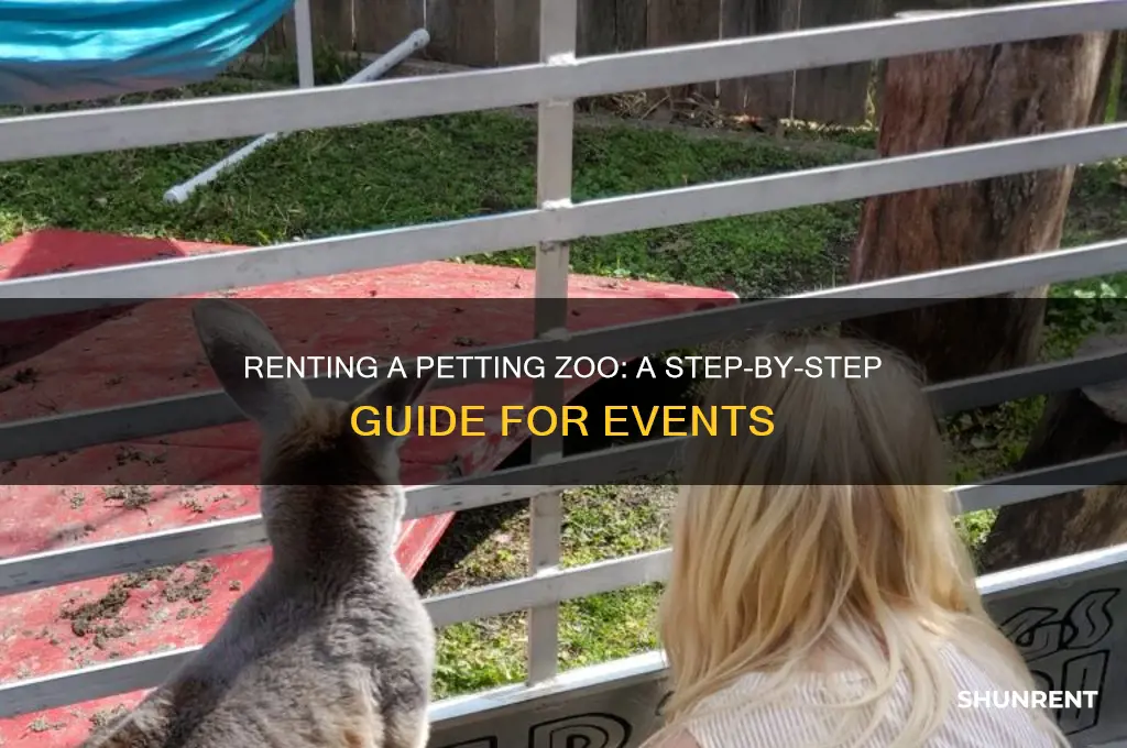 how do you rent a petting zoo