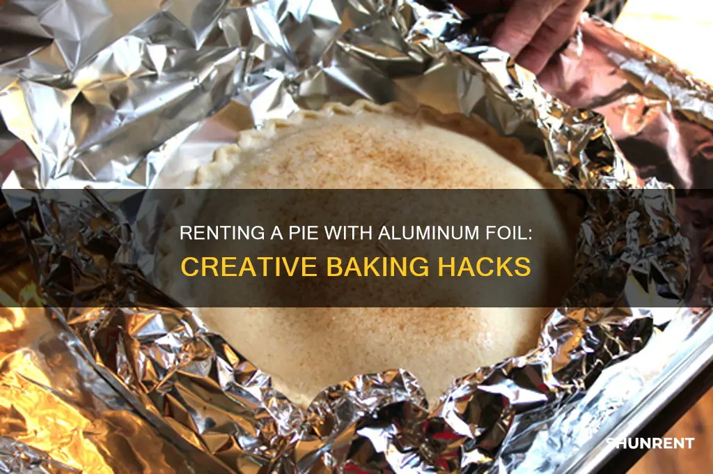 how do you rent a pie with aluminum foil
