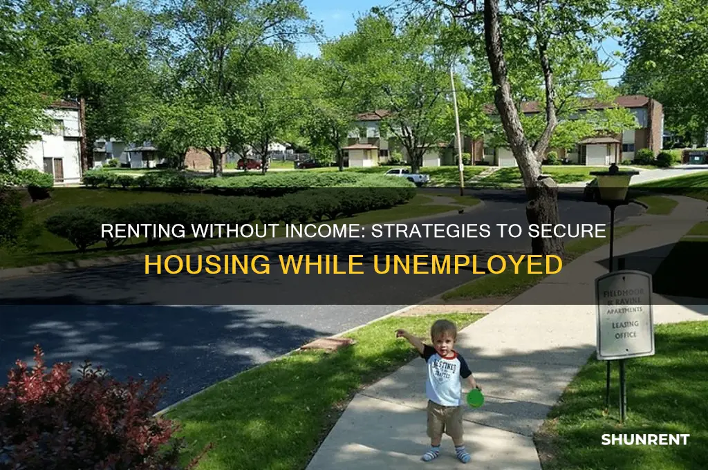 how do you rent a place without a job