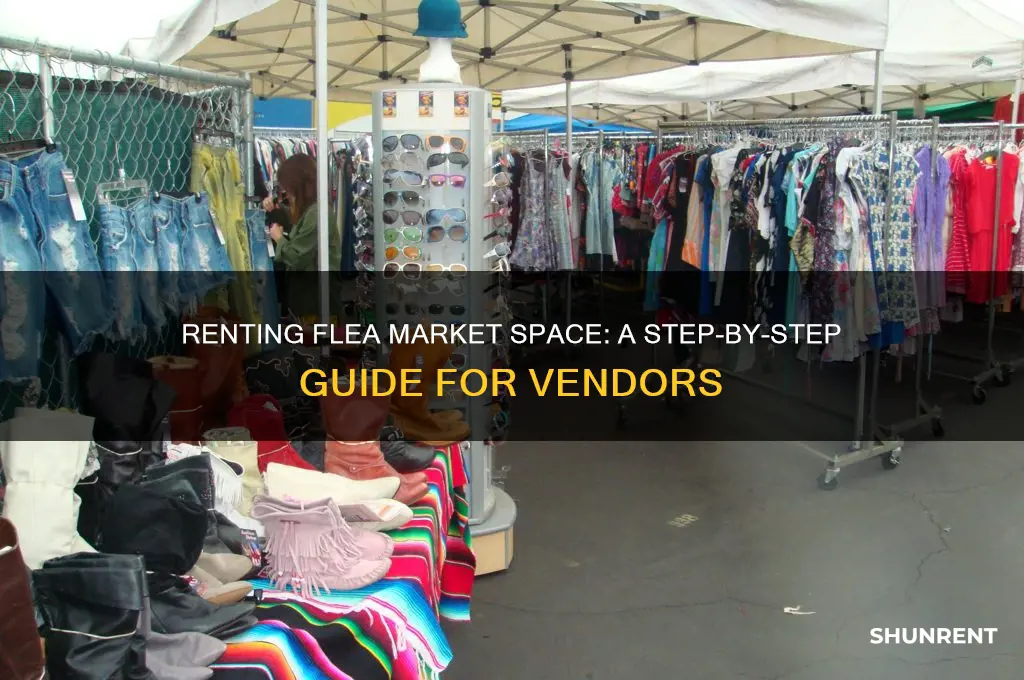 how do you rent a space for flea market