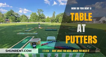 Renting a Table at Putters: A Step-by-Step Guide for Golfers