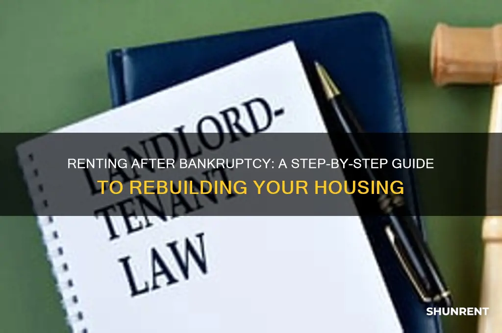 how do you rent after a bankruptcy