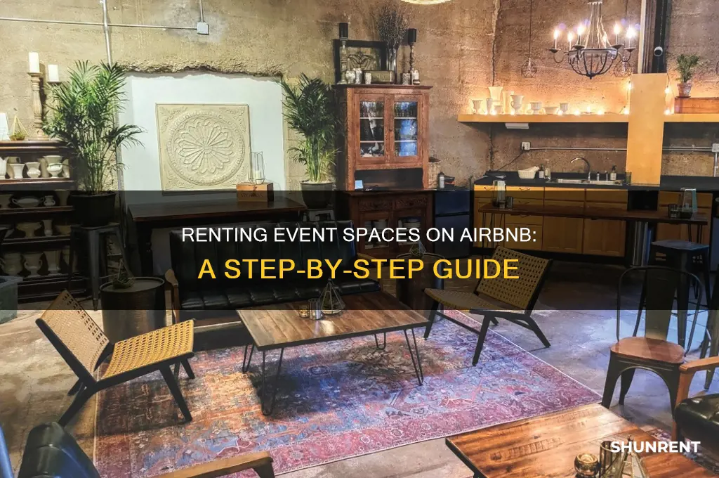 how do you rent an event space on airbnb