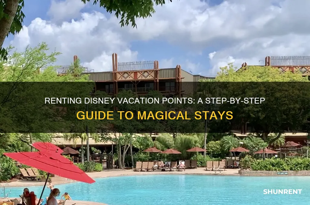 how do you rent disney vacation points