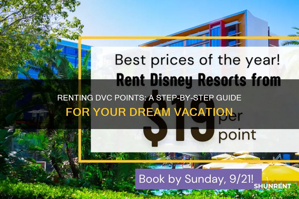 how do you rent dvc points for trip