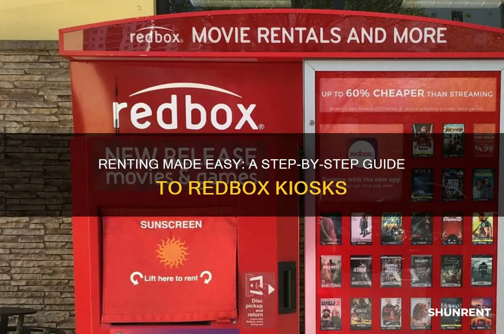 how do you rent from a redbox kiosk