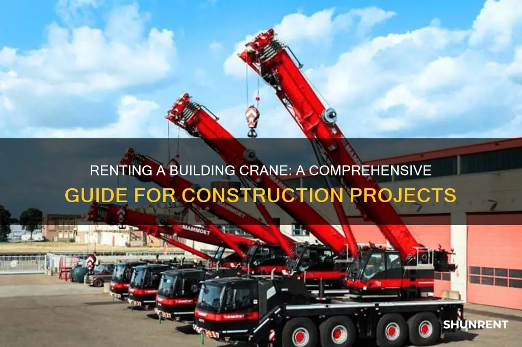 how do you rent lease a building crane for construction