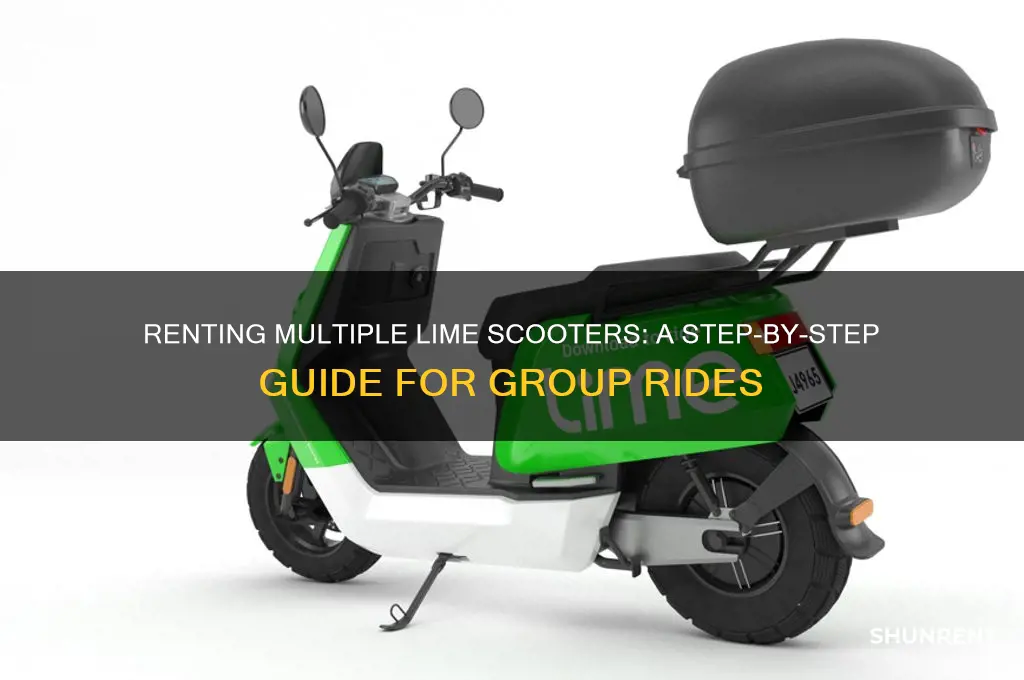 how do you rent multiple lime scooters