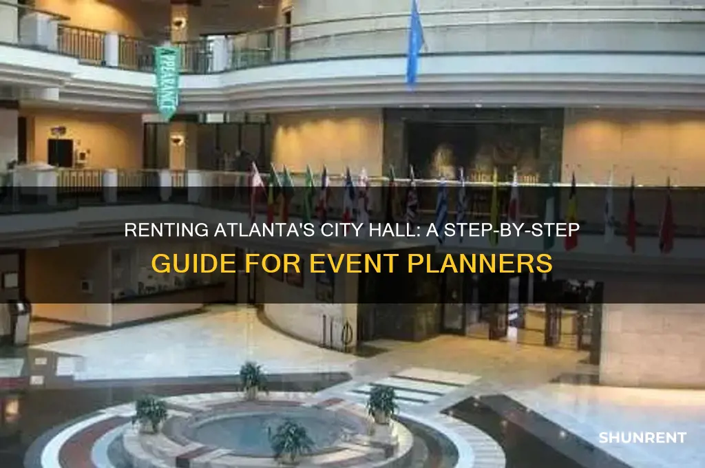 how do you rent out city hall in atlanta
