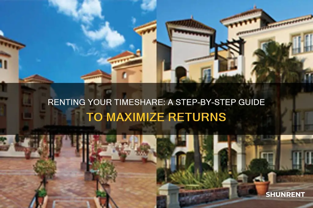 how do you rent out your timeshare
