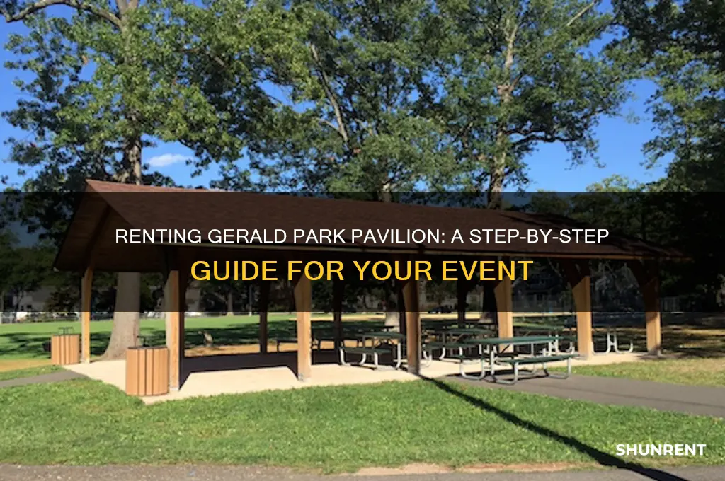 how do you rent the pavilion at gerald park