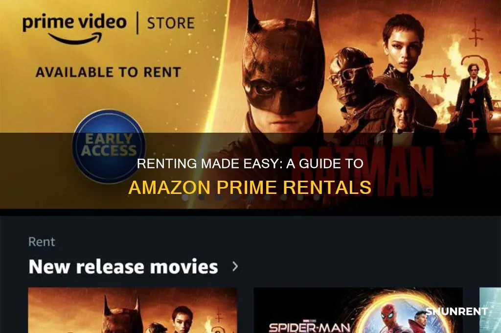 how do you rent things on amazon prime