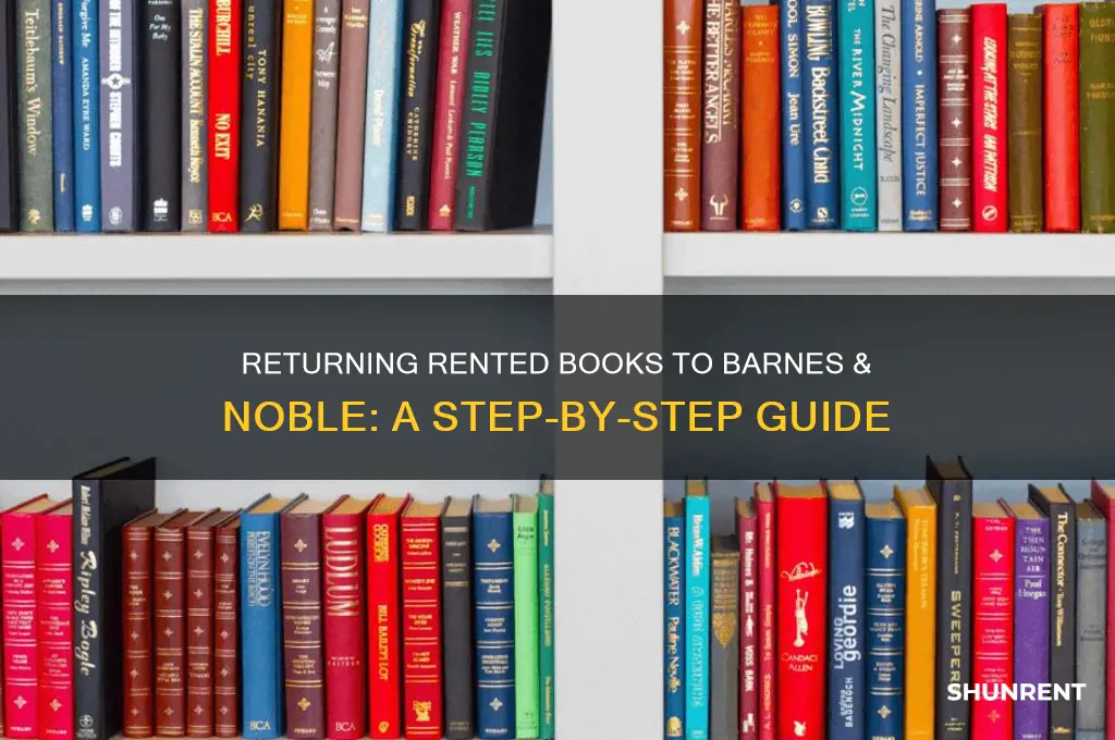 how do you return rented books from barnes and noble
