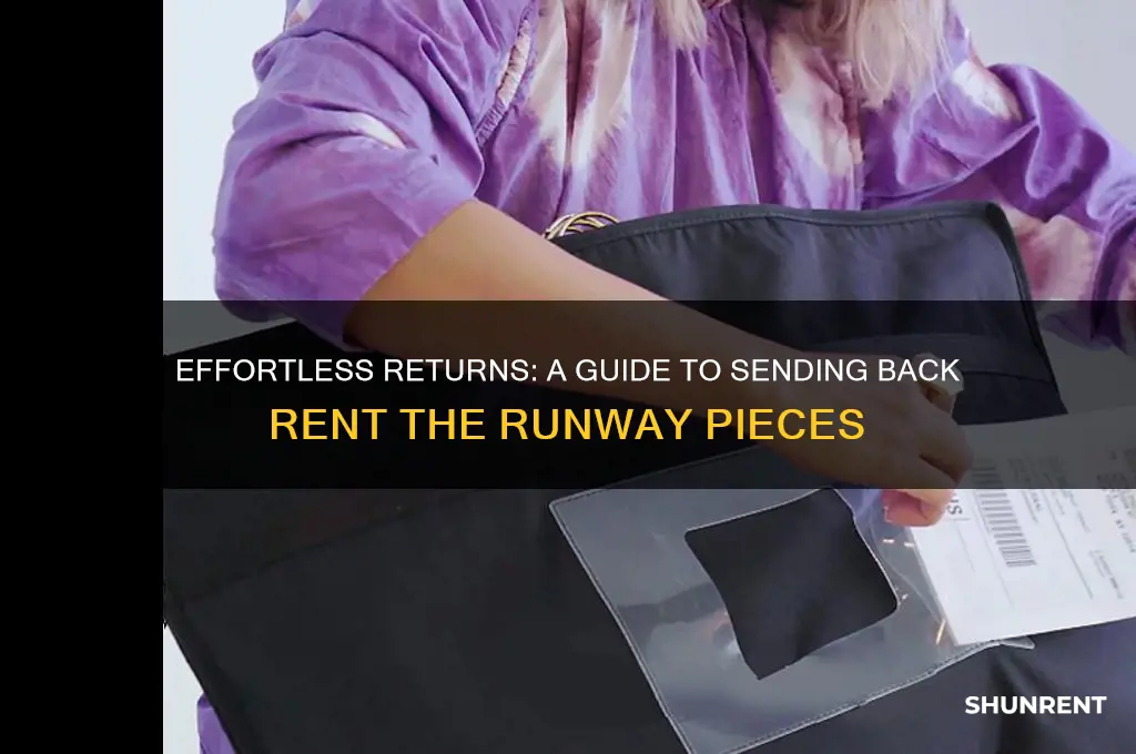how do you return your pieces to rent the runway