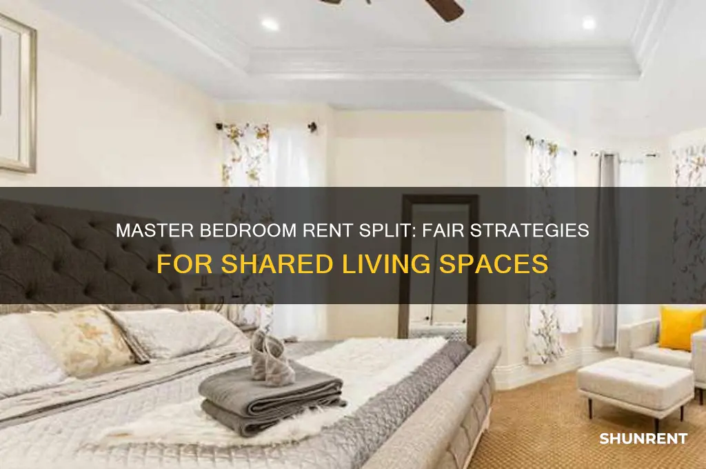 how do you split rent with a master bedroom