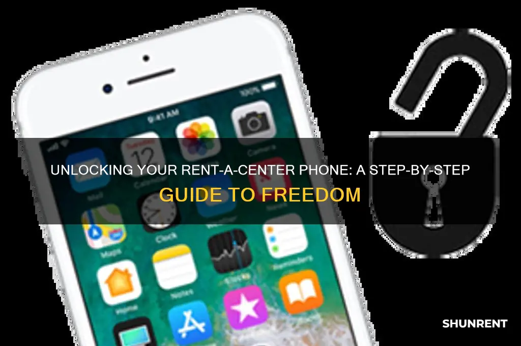 how do you unlock a rent a center phone
