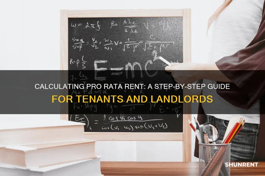 how do you work out pro rata rent