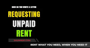 Crafting a Professional Letter to Request Unpaid Rent: A Guide
