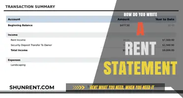 Mastering Rent Statements: A Step-by-Step Guide to Writing Accurate Reports