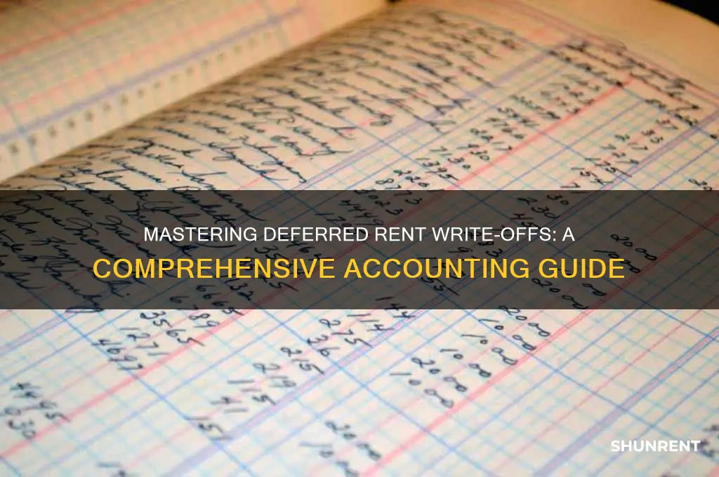 how do you write off defferred rent